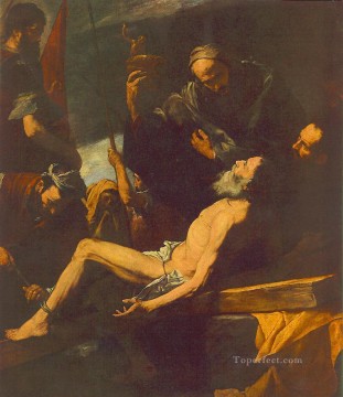 ジュセペ・デ・リベラ Painting - 聖アンドリューの殉教 テネブリズム ジュセペ・デ・リベラ